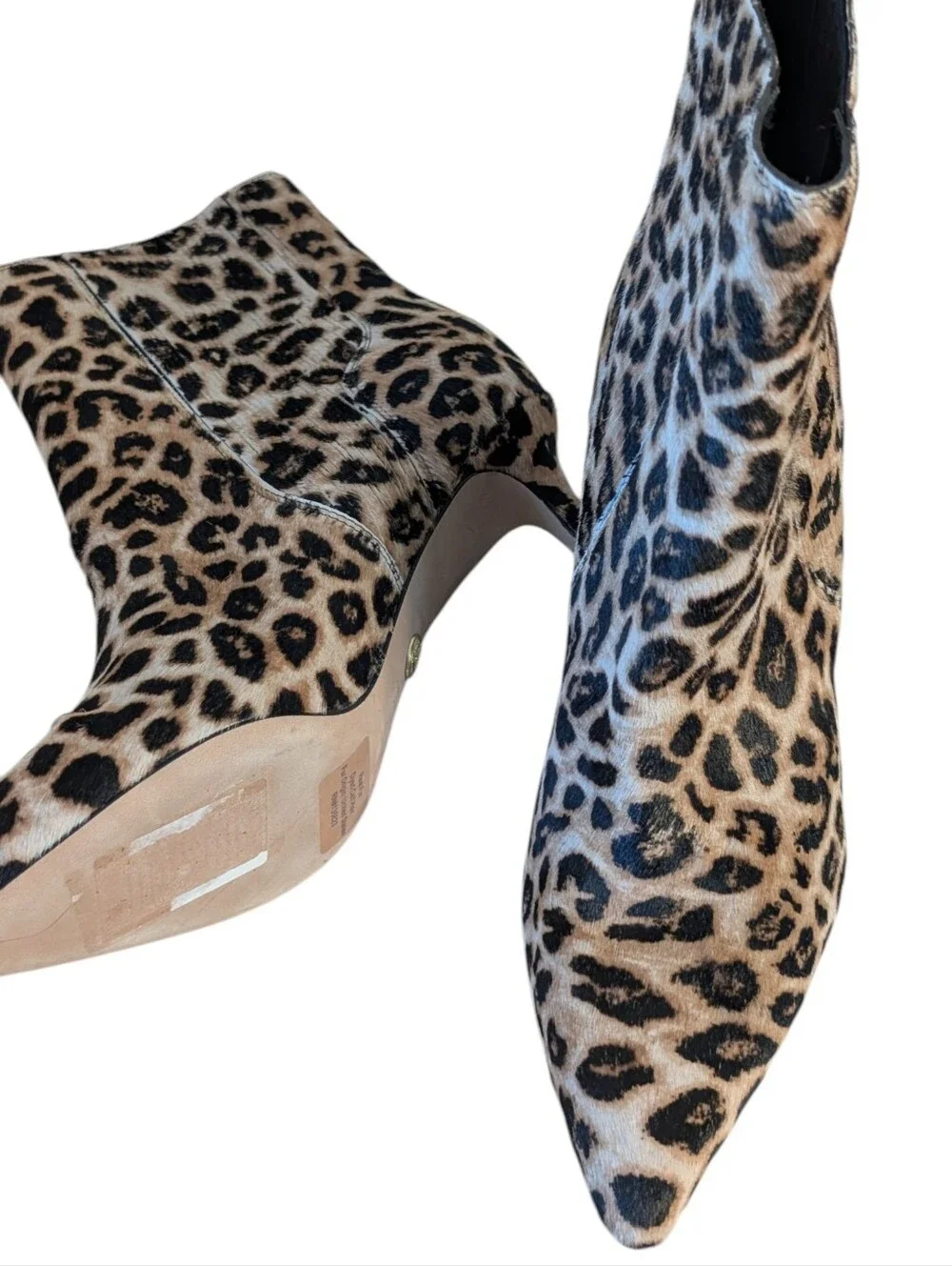 Veronica Beard Lisa Ankle Boots.in Leopard Print.....Size 7.5